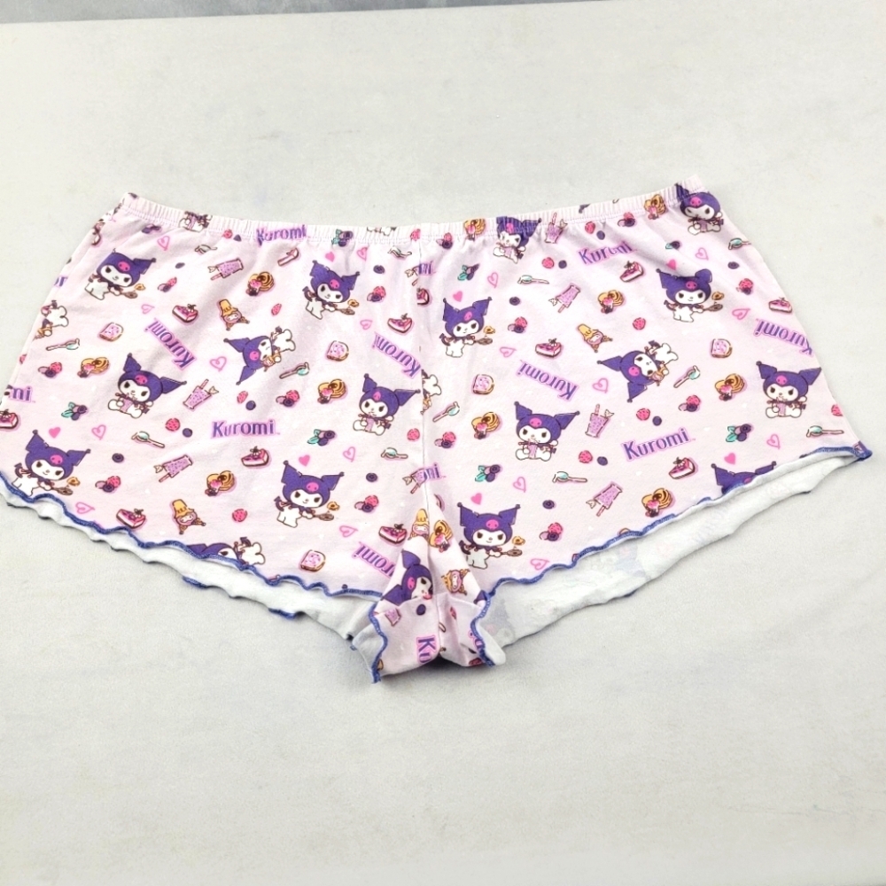 Kuromi By Sanrio ripple bottom lounge shorts Size Large